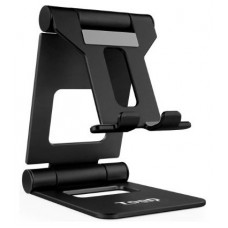 SOPORTE SOBREMESA TOOQ PARA TELEFONO/TABLET PLEGABLE SLIM NEGRO