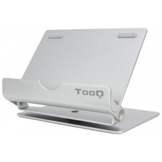 SOPORTE SOBREMESA TELEFONO/TABLET HASTA 10" PLATA