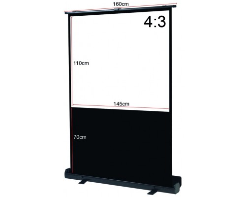 Pantalla phoenix portátil proyección 72 pulgadas 145cm