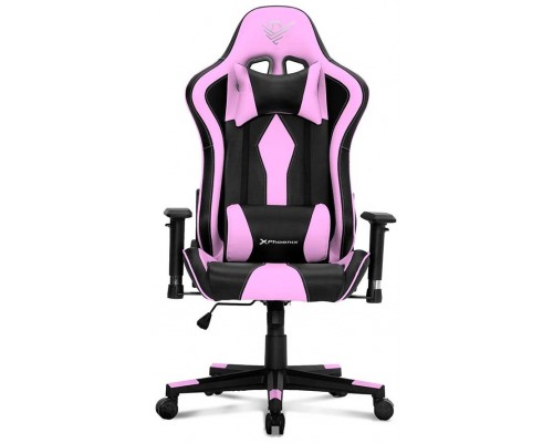 Silla gaming tournament cuero pu rosa