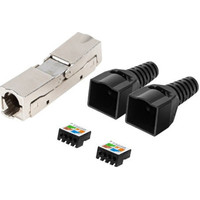Lanberg PL2S6-6000TL conector RJ-45 Negro