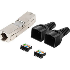 Lanberg PL2S6-6000TL conector RJ-45 Negro