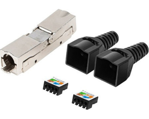 Lanberg PL2S6-6000TL conector RJ-45 Negro