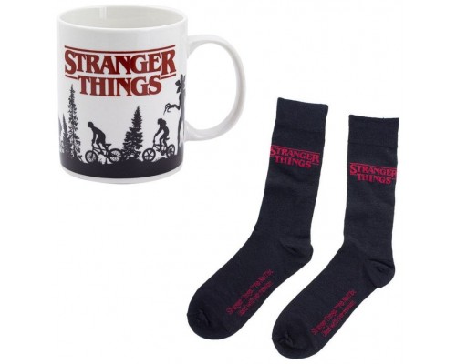 Set taza y calcetines paladone stranger