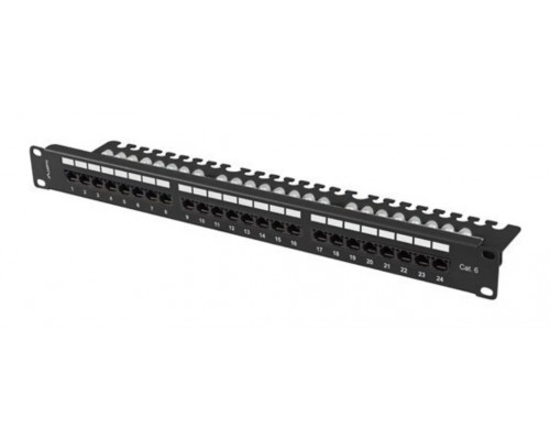 Lanberg PPU6-1124-B panel de parcheo 1U