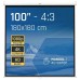 iggual Pantalla manual 4:3 100" 180x180 cm