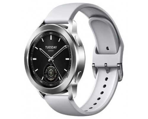 Xiaomi Watch S3 3,63 cm (1.43") AMOLED 47 mm Digital 466 x 466 Pixeles Pantalla tÃ¡ctil Plata GPS (satÃ©lite)