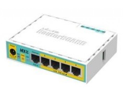 Mikrotik hEX PoE lite router Ethernet rÃ¡pido Blanco