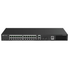 Ruijie Networks RG-ES228GS-P switch Gestionado Gigabit Ethernet (10/100/1000) EnergÃ­a sobre Ethernet (PoE) Negro