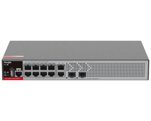 Ruijie Networks RG-S2915-10GT2MS-P-L switch Gestionado L2 Gigabit Ethernet (10/100/1000) EnergÃ­a sobre Ethernet (PoE) Gris