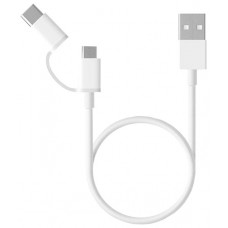 Xiaomi Mi 2-in-1 USB Cable Micro USB to Type C 30cm cable USB 0,3 m USB 2.0 USB A Micro-USB B Blanco