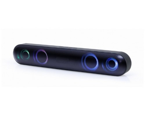 Gembird SPKBT-BAR400L altavoz soundbar Negro 2.0 canales 10 W