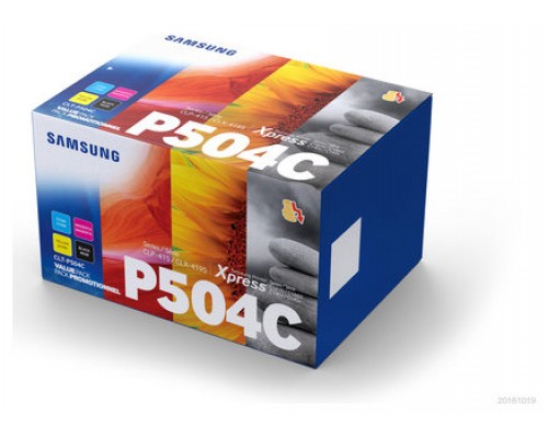Samsung CLT-P504C 4-pack Cyan/Magenta/Yellow/Black Original Toner Cartridge cartucho de tÃ³ner 4 pieza(s) Negro, Cian, Magenta, Amarillo