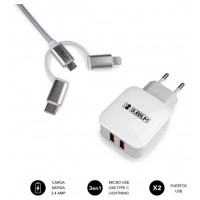 Cargador pared subblim 12w usb tipo