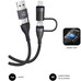 SUBBLIM CABLE TOP 4IN1 60W C-C-L-A 1m