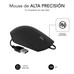 SUBBLIM Rat&Atilde;&sup3;n Business Silencioso con cable USB 1200 DPI