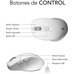 SUBBLIM RATON OPTICO DUAL COMFORT ERGO DUAL BATERIA BLANCO rat&Atilde;&sup3;n Universal mano derecha Bluetooth + USB Type-A &Atilde;&ldquo;ptico 2400 DPI