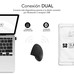 SUBBLIM RATON OPTICO DUAL GLIDE VERTICAL ERGO DUAL BATERIA NEGRO ratón Universal mano derecha Bluetooth + USB Type-A Óptico 1600 DPI SUBBLIM RATON OPTICO DUAL GLIDE VERTICAL ERGO DUAL BATERIA NEGRO ratón Universal mano derecha Bluetooth + USB Type-A Óptico 1600 DPI