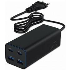 Gembird TA-UC-2A2C-PD100-01-BK cargador de dispositivo móvil Portátil, Smartphone Negro Corriente alterna Carga rápida Interior Gembird TA-UC-2A2C-PD100-01-BK cargador de dispositivo móvil Portátil, Smartphone Negro Corriente alterna Carga rápida Interior