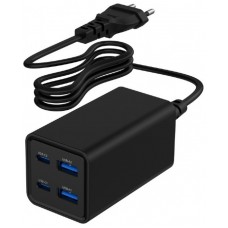Gembird TA-UC-2A2C-PD65-01-BK cargador de dispositivo móvil Portátil, Smartphone Negro Corriente alterna Carga rápida Interior Gembird TA-UC-2A2C-PD65-01-BK cargador de dispositivo móvil Portátil, Smartphone Negro Corriente alterna Carga rápida Interior