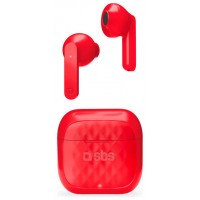 Auriculares inalambricos magneticos sbs teearairfreetwsbtr rojo