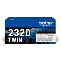 Pack toner brother tn2320twin negro 2uds
