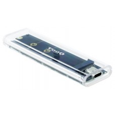 Tooq Caja Externa SSD M.2 NGFF/NVMe Transparente