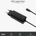 CARGADOR DE PARED TOOQ TQLC-USBCGAN45PD-C USB-C PD 45W
