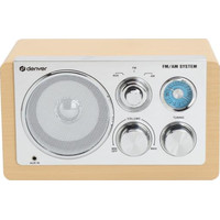 Denver TR-63LW radio Personal Analógica Bamboo, Plata Denver TR-63LW radio Personal Analógica Bamboo, Plata