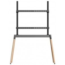 Gembird TVS-86F-01-BK soporte para TV 2,18 m (86") Negro, Madera