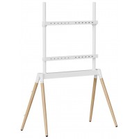 Gembird TVS-86F-01-W soporte para TV 2,18 m (86") Blanco, Madera