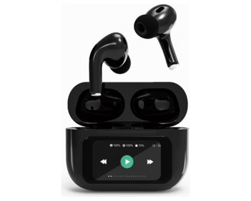 Gembird GMB Audio TWS-LCD-ANC-01-BK auricular y casco Auriculares InalÃ¡mbrico Dentro de oÃ­do Llamadas/MÃºsica USB Tipo C Bluetooth Negro