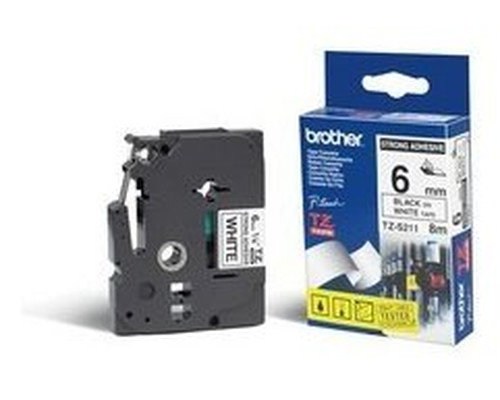 Cinta super adhesiva brother tzes211 6mm