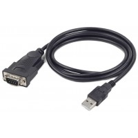 Gembird UAS-DB9M-02 cable de serie Negro 1,5 m USB tipo A DB-9