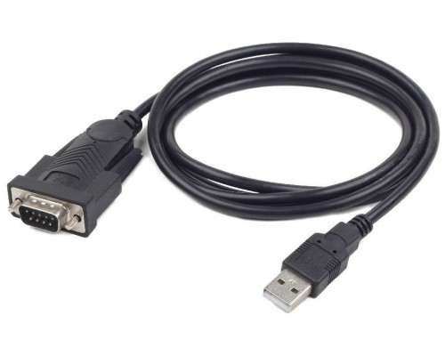 Gembird UAS-DB9M-02 cable de serie Negro 1,5 m USB tipo A DB-9