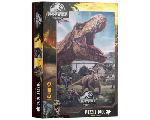 Puzzle 1000 poster compo rex jurassic