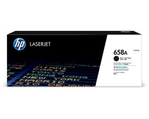 HP 658A Black Original LaserJet Toner Cartridge cartucho de tÃ³ner 1 pieza(s)