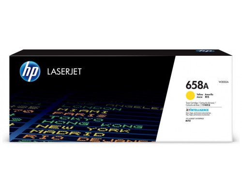 HP 658A Yellow Original LaserJet Toner Cartridge cartucho de tÃ³ner 1 pieza(s)