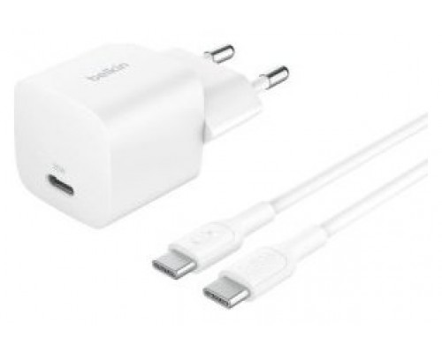 CARGADOR DE PARED BELKIN WCA012KQ1MWH-B6 USB-C PD 25W CARGADOR DE PARED BELKIN WCA012KQ1MWH-B6 USB-C PD 25W