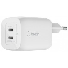 CARGADOR USB-C BELKIN 65W WCH013VFWH 2xUSB-C GAN BOOST