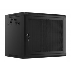 Lanberg WF01-6409-23B armario rack 9U Bastidor de pared Negro