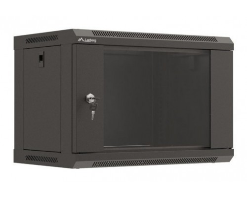 Lanberg WF03-5306-10B armario rack 6U Bastidor de pared Negro