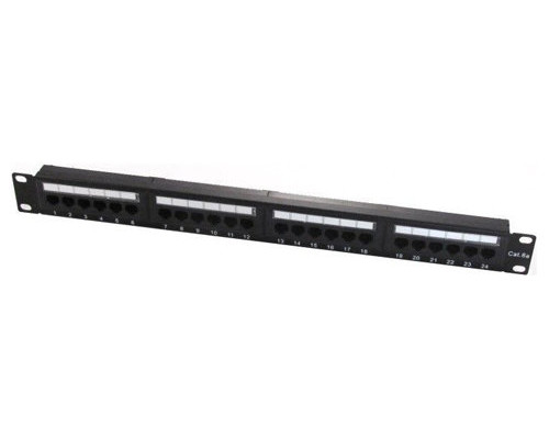 WP 19" Patch Panel Cat.6a UTP 24 RJ45 ports 1U WP 19" Patch Panel Cat.6a UTP 24 RJ45 ports 1U